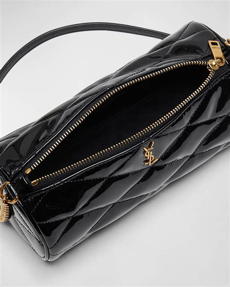 saint laurent sade mini quilted leather tube shoulder bag women